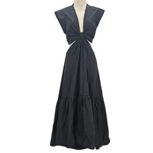 alc laura cotton maxi dress A.L.C. Laura Paisley Cotton Maxi Dress